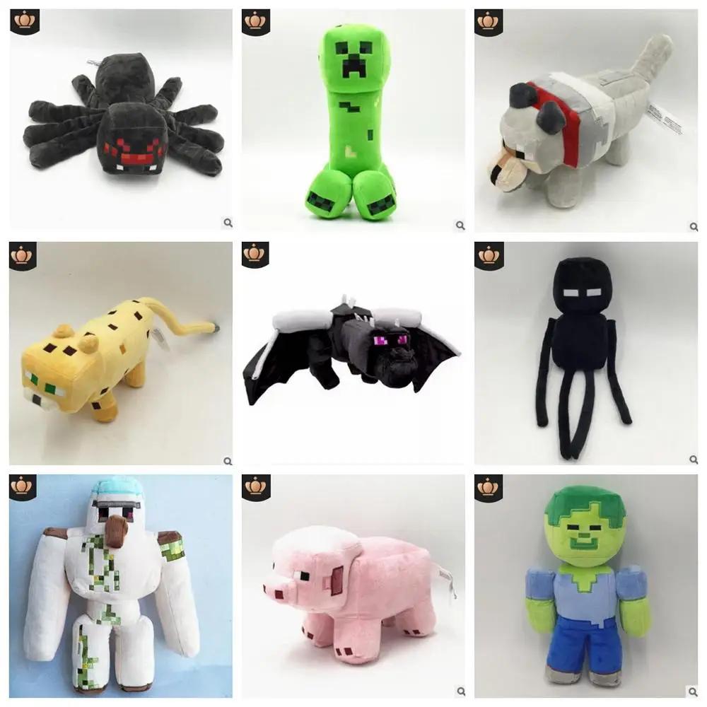 creeper Stuffed Plush Toys Doll minecrafte Iron Golem Zombie Enderman Ocelot Pig Ender Dragon Bedroom home decor plush toy