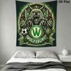 VfL Wolfsburg Wall Hanging Printed Fabric Blanket Decorative Tapestries for Bedroom Living Room Home Decor