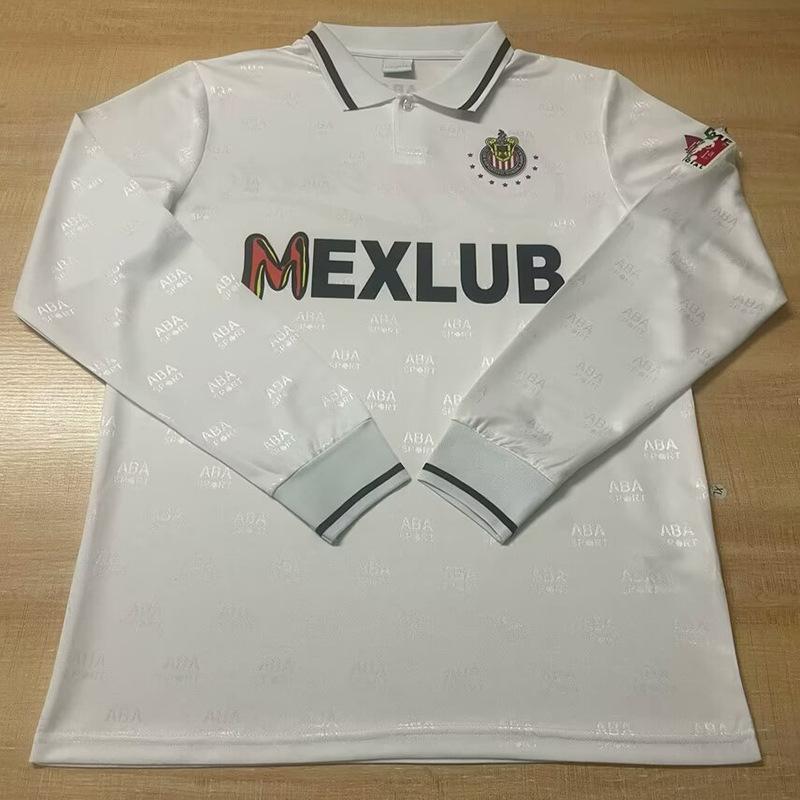 Vintage Unpopular Classic Jersey Chivas Mexico Americas Monterrey Atella Home and Away Football Jersey Long Sleeve