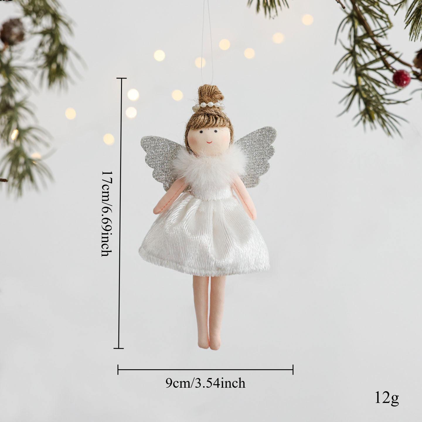 

Christmas Decorations Ballet Angel Doll Plush Toy Cute Girl Ornament Tree Curtain Pendant Gift for Kids New Year