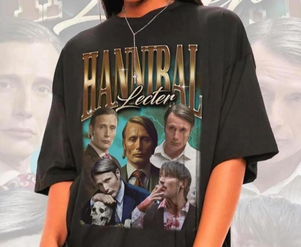 Unisex Hannibal Lecter Shirt – Mads Mikkelsen Tshirt,Horror Movie Shirt,Halloween Tee