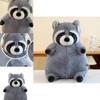 Adorable Plush Raccoon Toy Soft Comforting Cuddly Pillow For Kids With Custom Design
