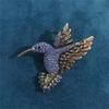 Persönlichkeit Bunte Strass-Kolibri-Broschen für Damen Tier-Anstecknadel Brosche Mode Party Kleidung Schmuck Zubehör