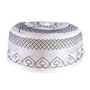 Embroidery Beanie Hat for Students Adult Muslims Foldable Casual Hat Handmade Embroidery Pray Keep Traditional Pray Hat