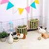 Xiaomi Wooden Guinea Pig & Rabbit Hay Feeder Large Volume Hanging Rabbit Cage Pet Feeding Accessory for Chinchillas Ferrets Small Pets