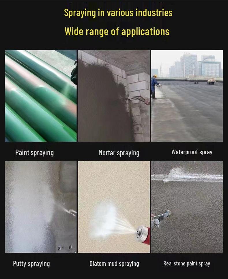 Elastic Texture King 3L Red Spray Gun for Exterior Wall Paint and Cement Mortar