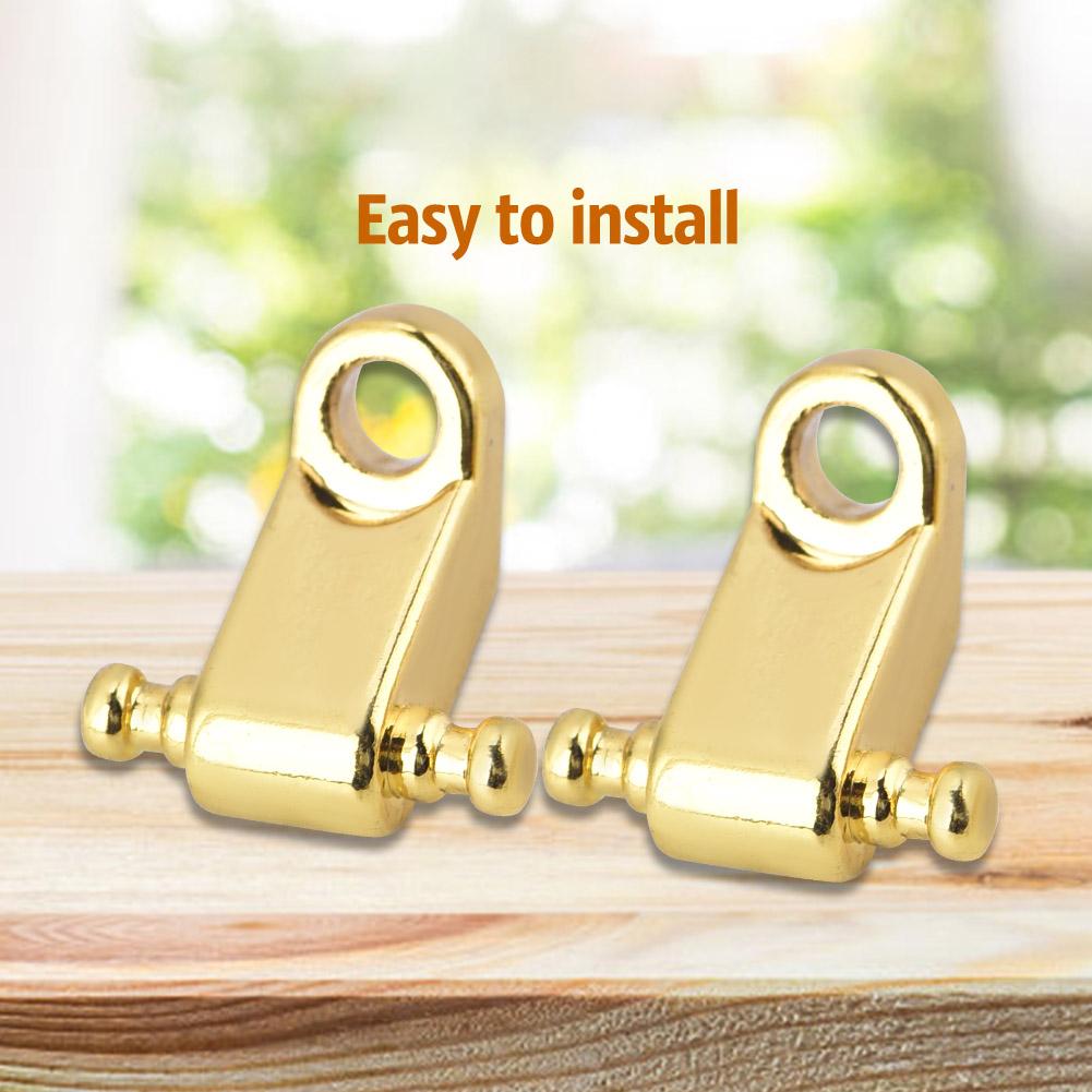 2PCS Roller String Tree Retainer with Screw Accessory for Electric Guitar Bass (Gold)