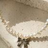BELLOOGGI Heart Ribbon Pearl Bracelet