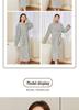 Coral Velvet Thickened Women's Bathrobe, Long Soft Nightgown, Couple's Robe, Comfortable Homewear