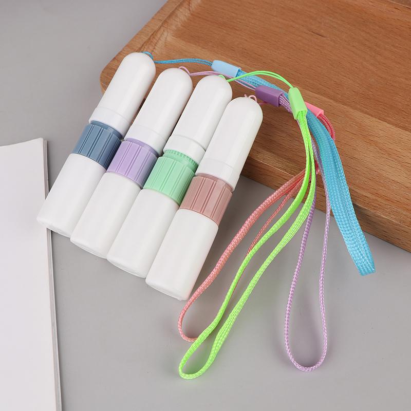 2 In 1 Blank Nasal Inhaler Sticks Essential Oil Bottle Aroma Diffuser Empty Nasal Aromatherapy Inhalers Tubes With Lanyard