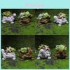 Resin Tortoise Planter With Garden Miniature For Indoor Decor And Giftgiving