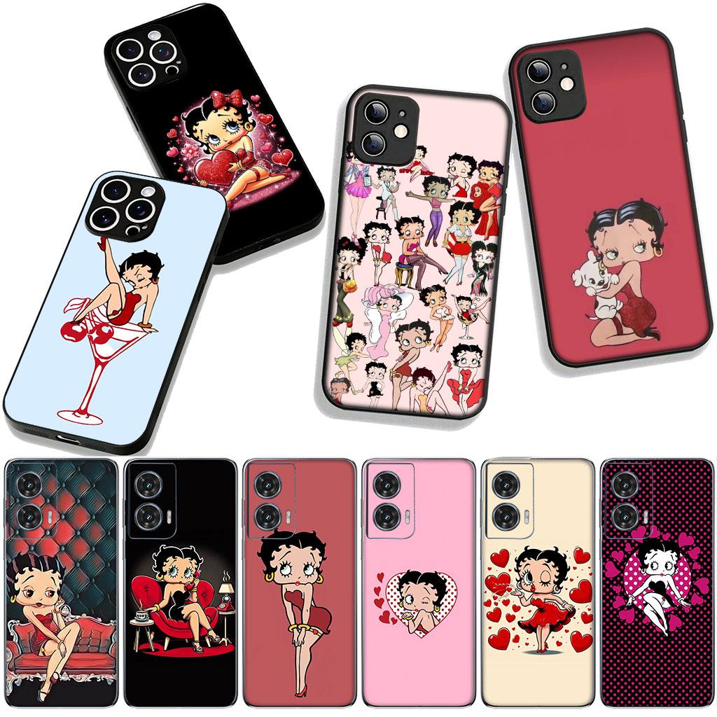 for Motorola Moto Edge 70 60 Fusion 40 NEO 20 Pro G Stylus G56 G96 G71 G73 G52 G41 G42 G51 Case Poster B-Bettys Anime B-Boops