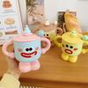 Mug With Lid Spoon Cute Cup Ceramic Strange Water Cup Couple Give Girl Birthday Gift Souvenir