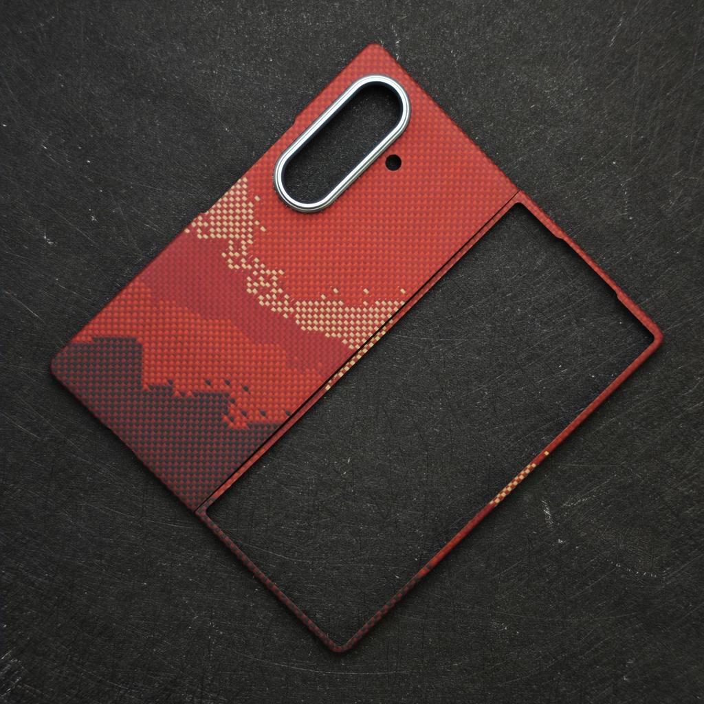 Suitable for Samsung Zfold7 Kevlar Mobile Phone Case Samsung Z Fold7 Folding Ultra Thin Magnetic Protective Case