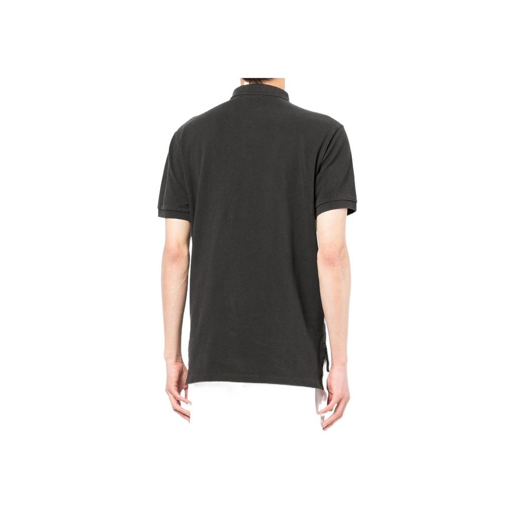 Polo Ralph Lauren SS22 Solid Color Logo Embroidered Short Sleeve Casual Polo Shirt Men Polo Shirts Black 710850860007