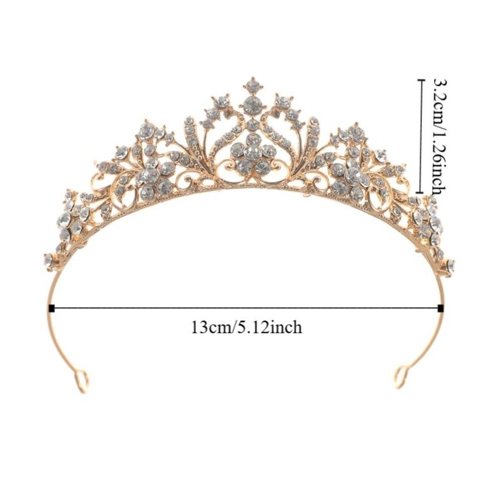 Elegant Rhinestone Diadem Sparkling Bride Wedding Tiaras Hair Hoop Bridal Crown  Special Occasion