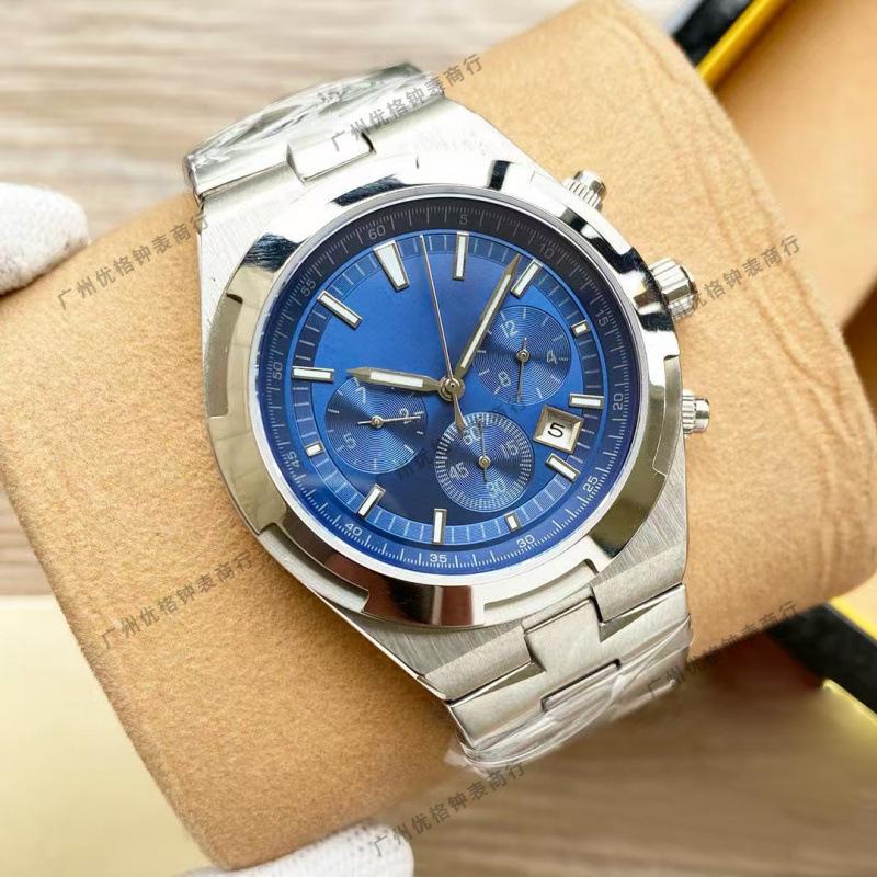 Jia Shi Jia 5500V Serie Automatische Leuchtende Herrenuhr mit Stahlarmband und Sechszeiger-Kalender