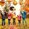 22 Pcs Maple Leaves Balloons Autumn Decorations with Maple Leaves Pumpkin Balloons for  Wedding Birthday Thanksging Day Party