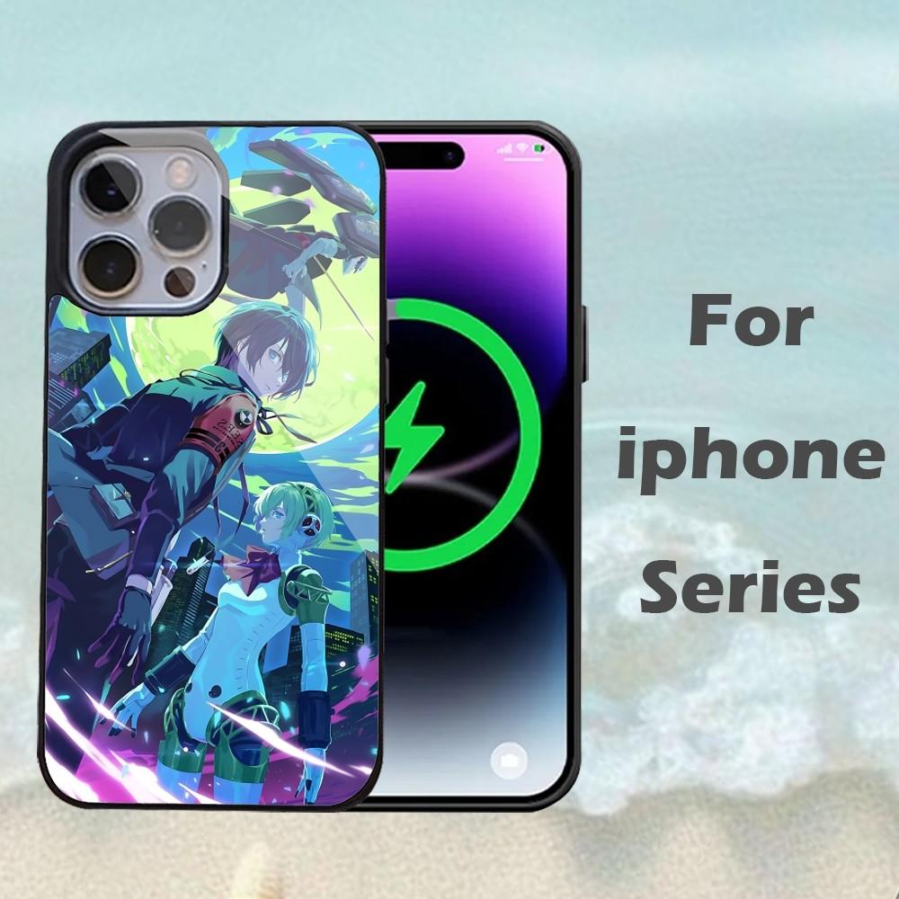 P-Persona 5 Anime Phone Case For IPhone 16 15 14 13 Pro Max 11 12 Mini Alex Mirror For Magsafe Wireless Charging Cover