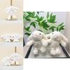 Cute Cartoon Long Ear Bunny Rabbit Plush Toy Keychain Perfect For Kids Collectors