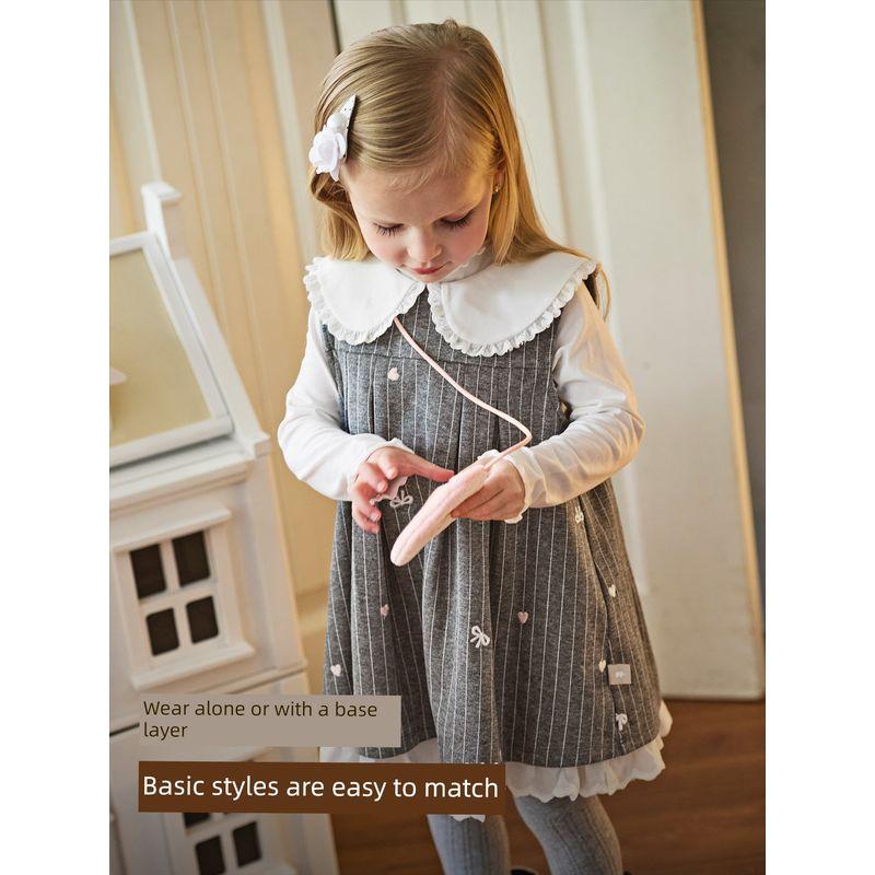 David Bella Children's Long-Sleeve Half-Turtleneck T-Shirt 2026 Spring New Style Girls' Baby Inner Layer Base Shirt Class a Top