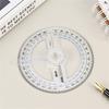 2Pcs Convenient Protractor Easy Use Plastic Portable 360 Degree Angle Ruler for Daily