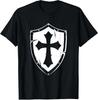 NEW LIMITED Cross Crusader Knights Templar Shield Tee T-Shirt S-3XL