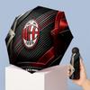 AC Milan Pattern Printed Mini 5 Folds 8 Ribs Compact Umbrella Windproof Waterproof Lightweight Portable Folding
