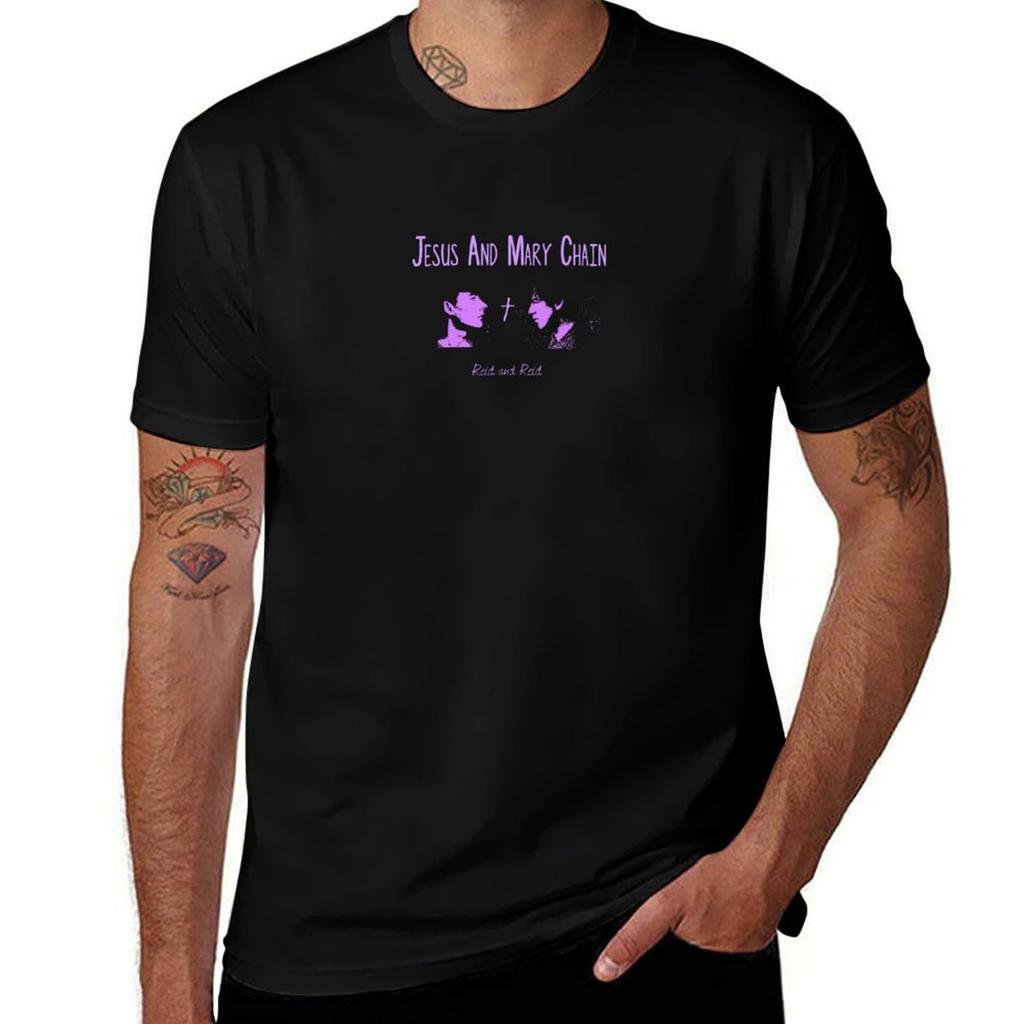 Jesus and Mary Chain Jim Reid William Reid TShirt Casual Loose Fit Summer Tee Shirt