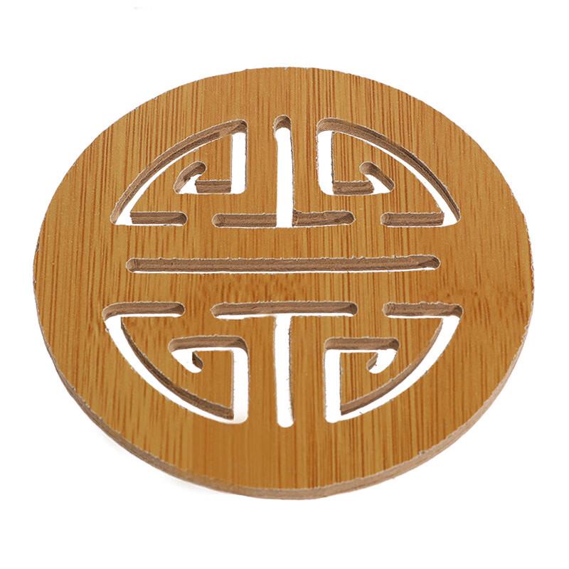 Wooden Double Happiness Cartoon Heat Insulation Mat
