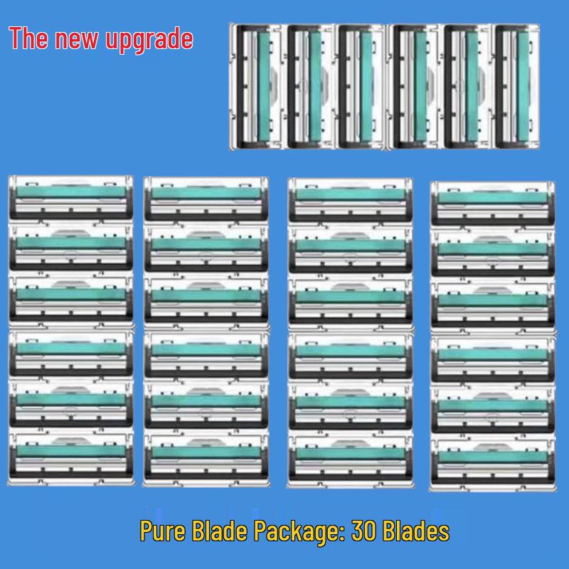 Men's Universal Double-Layer Razor Head: 2-Layer Blade for Beard & Face Shaving