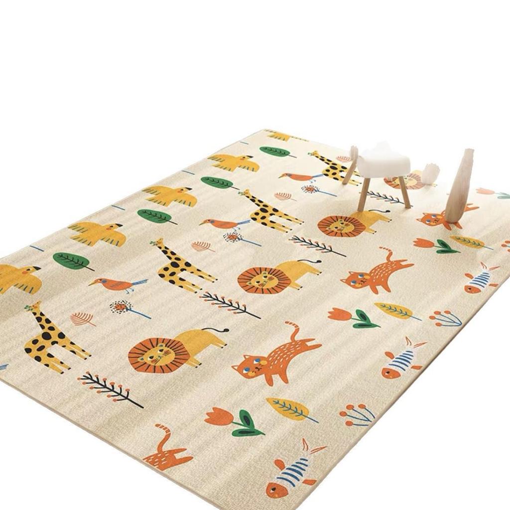 Non-Slip Full Crystal Velvet Carpet for Living Room, Bedroom, and Nursery