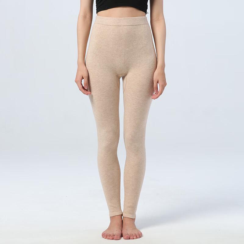 Women's Thin 100% Wool Knit Thermal Leggings