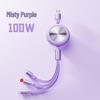 100W Type-C 3-in-1 Fast Charging Cable for Huawei, Android, and Apple Devices