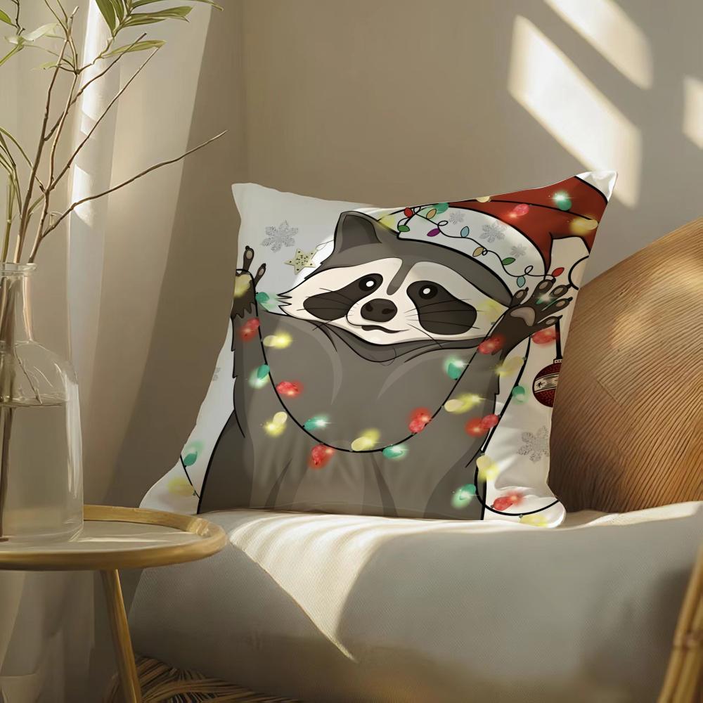 Funny Animals On the Internet Cushion Cover DoubleSided Plush Sofa Cushion Covers Organic Breathable Invisible Zipper