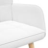 2 Seater Sofa White 115 x 61 x 87 cm Fabric
