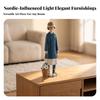Girl Figurine with Hat Tabletop Desktop Ornament Resin for Home Decor
