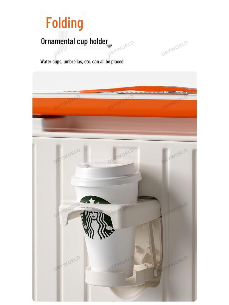 Front-Opening Wide Handle Multifunctional Student Travel Trolley with Universal Wheels