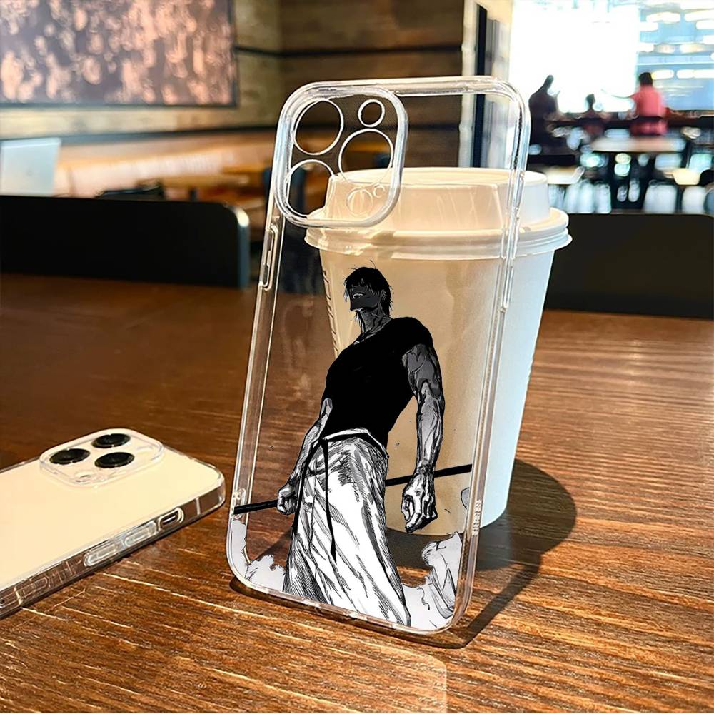 J-Jujutsu K-Kaisen T-Toji F-Fushiguro Phone Case For iPhone17,16,15,14,13,12,11 Plus,Pro Max Soft Transparent Cover