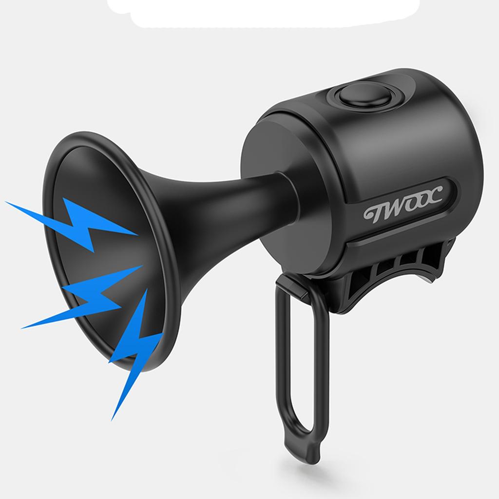 Bicycle Electronic Bell 120 DB E-bike Trumpet Alarm Cycling Audio  Alert Safety Riding Bike Par