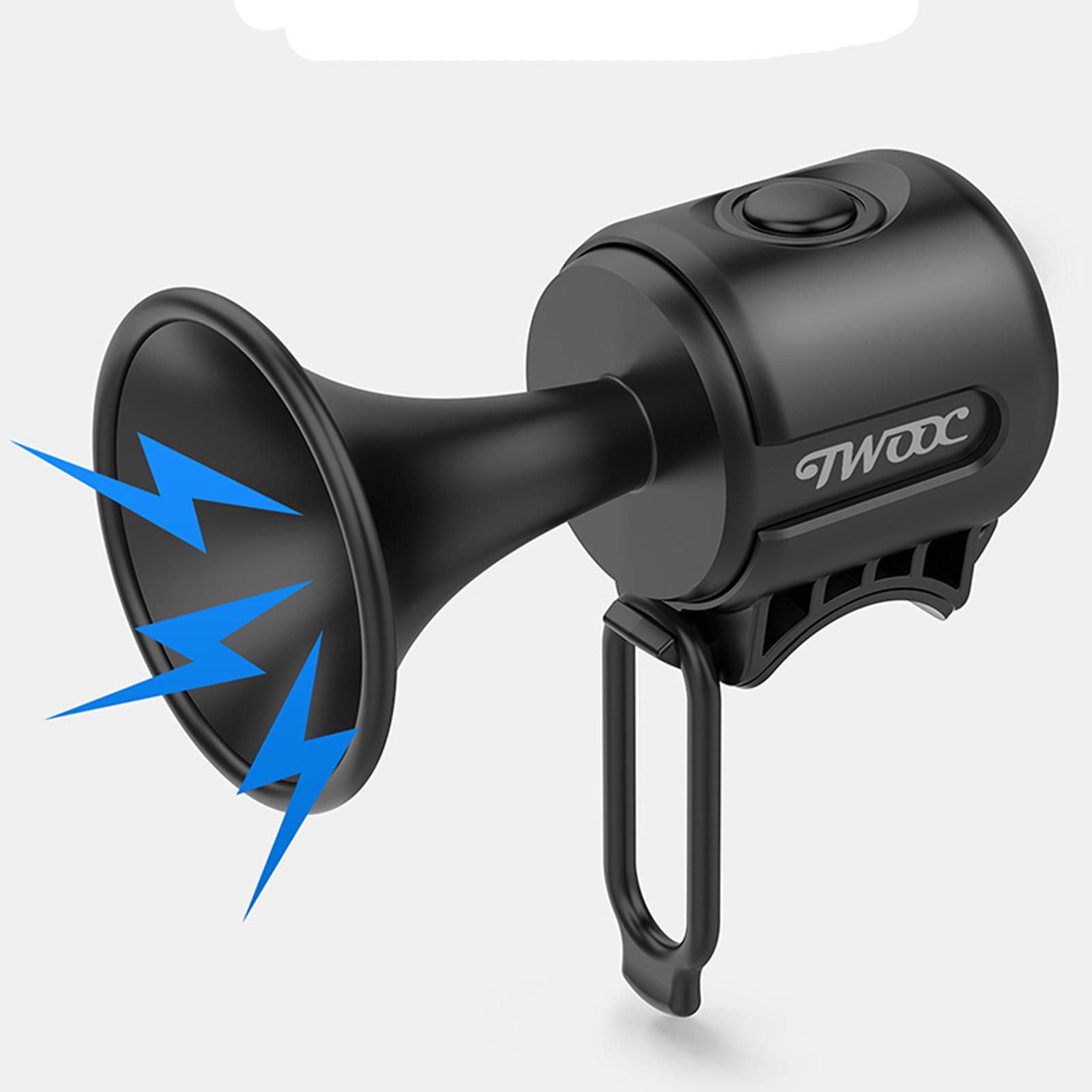 

Bicycle Electronic Bell 120 DB E-bike Trumpet Alarm Cycling Audio Alert Safety Riding Bike Par чёрный