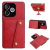 PU Leather Wallet Phone Case for HONOR 600 Lite Multiple Card Slots Dual Metal Button Closure Shockproof Full‑Body Protective Cover