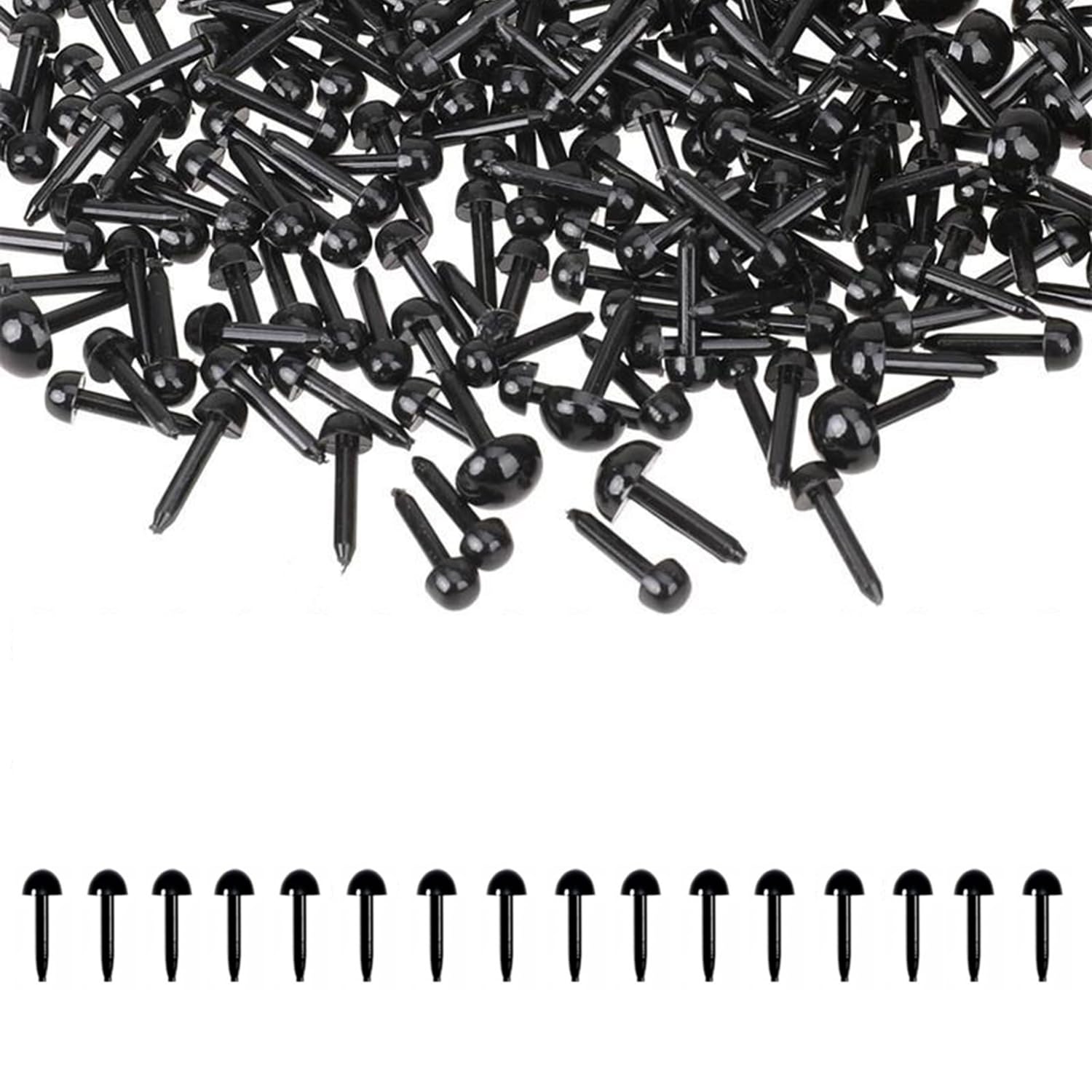 

4mm Black Stuffed Animal Approximately 500 for Doll Doll Teddy Bear Craft DIY Doll Making Black Eyes, Pieces, Black, Round, Eyes, Eyes, Eyes,