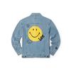Lee X Smiley® Collaboration SS22 Back Smiley Logo Printed Denim Jacket Men Jackets Light-Blue LMT0015633HH00FA00500