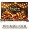 1 Piece of 2D Background Fabric, Festive and Warm Light Polyester Fabric for Thanksgiving Harvest Celebrationzyc
