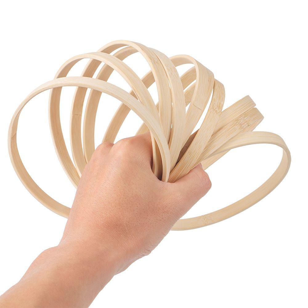 10Pcs Crafts DIY Round Dream Catcher Bamboo Hoop Floral Hoop Bamboo Ring