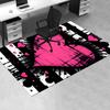 Herz Graffiti Thema Stuhlmatte Büro Teppich Übergröße Teppich für Heimdekor, Sofateppich, Schreibtischmatte, Geschenkidee für Büro und Wohnzimmer