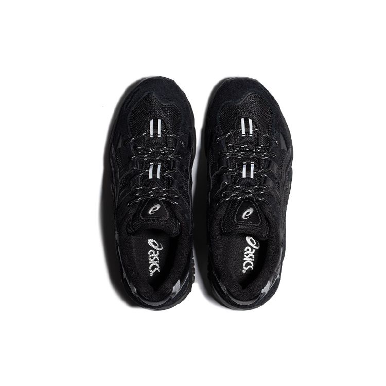 Asics Gel-Kayano 5 Round Toe Fabric Synthetic Leather Durable Breathable Low-Top Casual Running Shoes Women Sneaker Black 1202A077-001