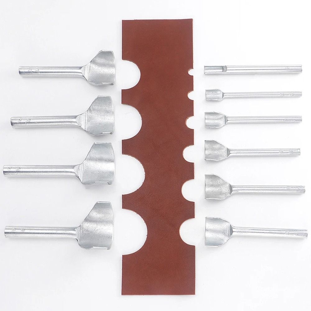 1Pcs 10-50mm Leather Craft Tool Half Round Handmade Arc-shaped Punch Semicircular DIY Wallet Edge Trimming Tool for Belt Strap
