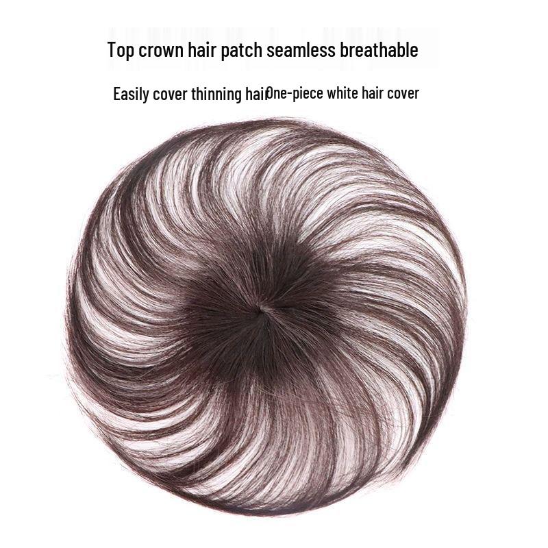 Peruca Curta Cinza para Cobrir Cabelos Grisalhos Feminina: Adesivo Leve para Cabelo de Verão
